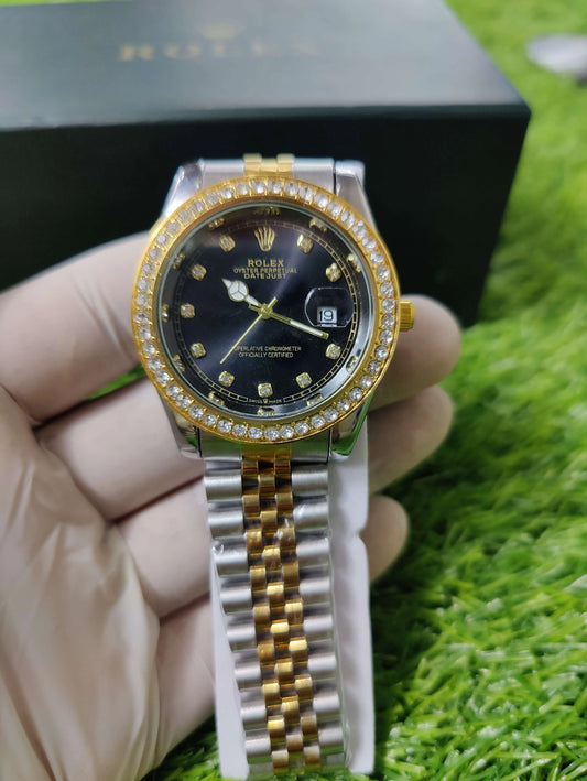 Automatic Rolex Datejust black face – luxury watch Pakistan